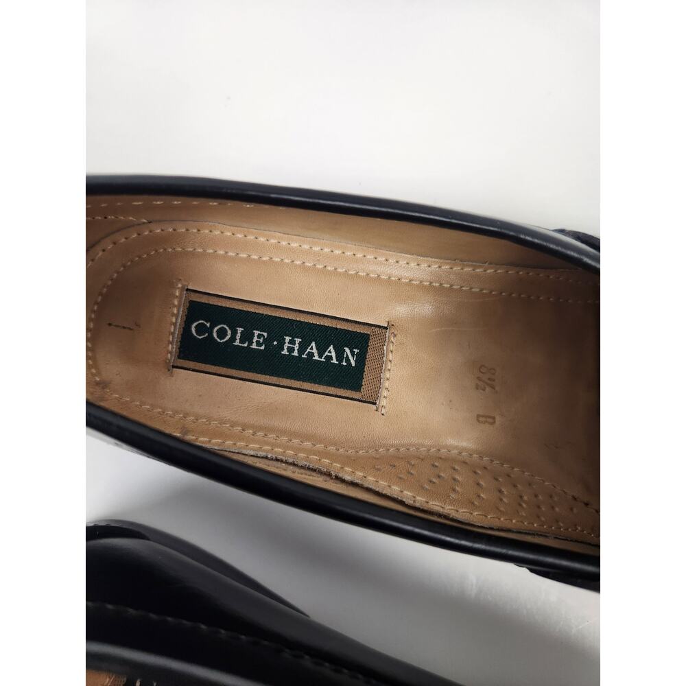 Cole Haan Black Leather Tassel Loafers - Picture 8 of 14